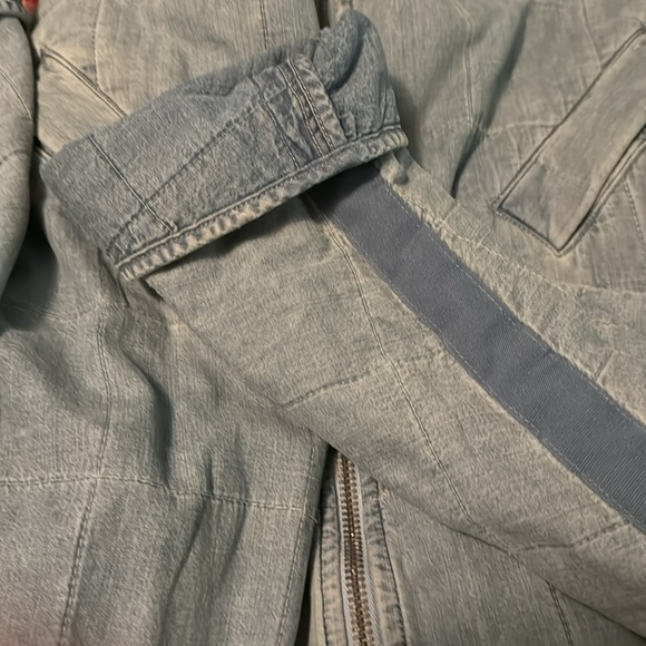 Free People Dolman Quilted Denim Jacket size Small ~ NWOT - Picture 5 of 6